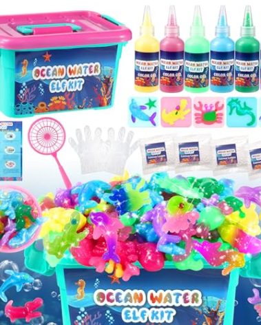 knmirtb Fairy Water Gel Kit, Magic Elf Toy Kit for Kids,DIY Magic Water Gel Craft,Birthday Gifts,Party Favors for Kids,Christmas Gifts for Boys & Girls