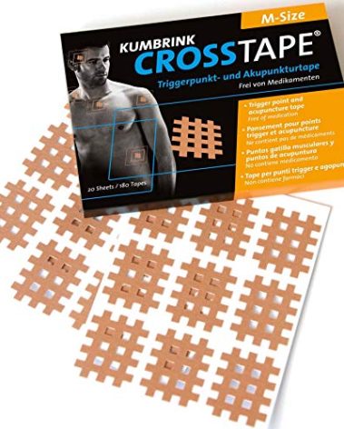CROSSTAPE Muscle Trigger Points and Acupuncture Points (20 x 9 Bands) Size M 2.7 x 2 cm