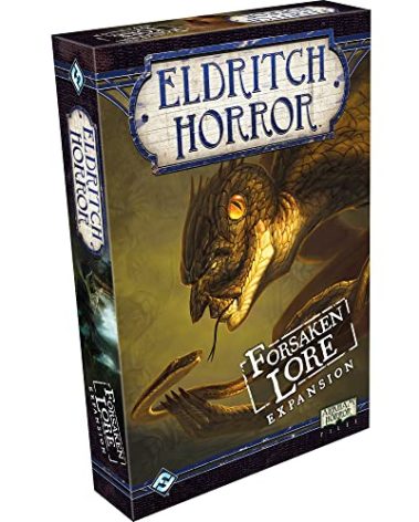 Eldritch Horror Forsaken Lore Board Game EXPANSION - Unearth New Mysteries and Face Ancient Terrors! Mystery Game for Adults, Ages 14+, 1-8 Players, 2-4 Hour Playtime, Made by Fantasy Flight Games