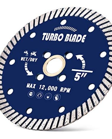 5" Diamond Granite Turbo Blade Diamond Saw Blade for Tile Granite Marble (5")
