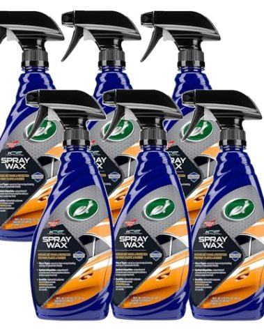 Turtle Wax T-477R-6PK ICE Spray Wax, Ultimate High Shine Wax Finish, For Use on Car Paint, Trim and Plastics, Safe for Motorcycles, RV's, Trucks and More, 20 oz. (Pack of 6)