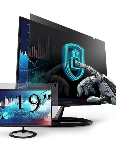 Privacy Screen Filter for 19 Inches Desktop Computer Monitor, Screen Protector size is 16.1 inch width x 10.1 inch height