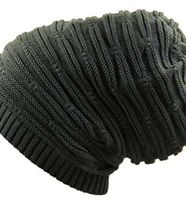 RW Rasta Stretch Long Beanie Hats (Olive Green)