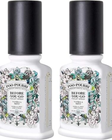 Poo-Pourri Vanilla Mint Scent Odor Eliminator 2 oz. Liquid 2pk