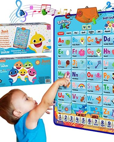 Baby Shark Alphabet & Number Learning Toys by Pinkfong, Educational Toddler Gift Set for Ages 1-3, Musical Mat, ABC Poster, Room Decor, Activities & Games, Baby Shark Toys for Boys & Girls Ages 2-4