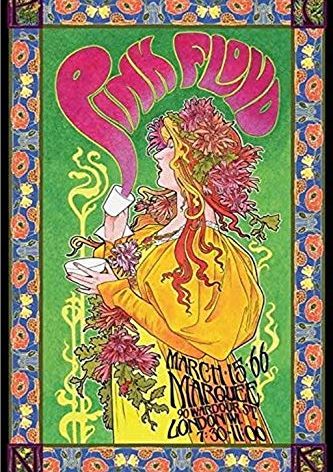 BUY ART FOR LESS Officially Licensed Pink Floyd London March 1966 Marquee Concert by Bob Masse Art Poster - 36 x 24 Inch - Decorative Print - Poster Paper - Ready to Frame