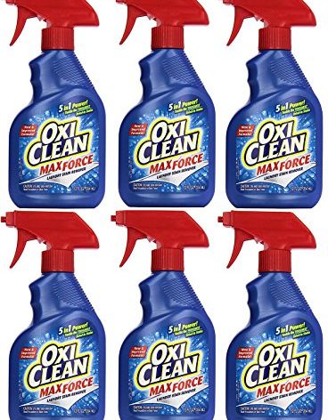 OxiClean Max Force Laundry Stain Remover Spray, 12 Fl Oz (Pack of 6)