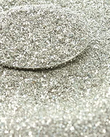 German Glass Glitter - Fine for Crafts, 90 Grit, 25gr, Extra Silver-Coated Art, Resin, and Craft Projects Perfect Crafting, Professional Use Silver 311-9-SL
