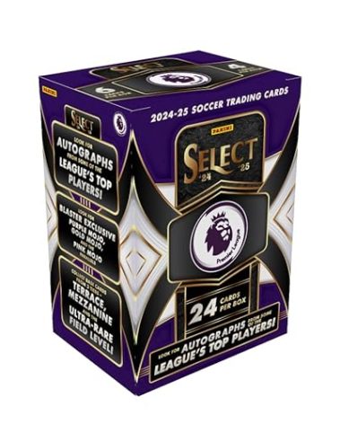 2024–25 Panini Select English Premier League Blaster Box – EPL Soccer Trading Cards – Blaster-Exclusive Parallels, Rookies & Inserts – Official Panini Retail Set