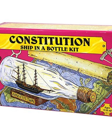 USS Constitution Ship Build Your Own Boat In A Bottle Model Kit - Made In US