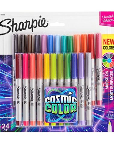 Sharpie Permanent Markers Ultra Fine Point Cosmic Color Limited Edition 24 Count