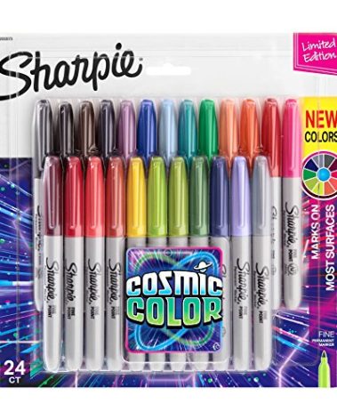 Sharpie Permanent Markers Fine Point Cosmic Color Limited Edition 24 Count