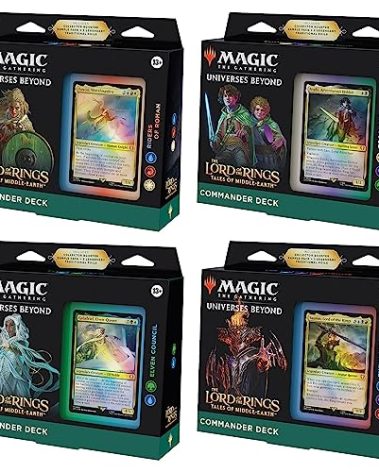 Magic: The Gathering The Lord of The Rings: Tales of Middle-Earth Commander Deck Bundle – Includes Pack of 4 Decks