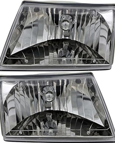 JP Auto Headlight Compatible With Mazda B Series 2001 2002 2003 2004 2005 2006 2007 2008 2009 2010 Driver Left And Passenger Right Side Pair Set Headlamp