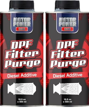 2 bottles DPF Filter Purge: The Most Economical Way to Clean and Protect Your Diesel Particulate Filter, Diesel Additive, High Performance Helps Regeneration No Assembling 500ml 16.9 oz x 2