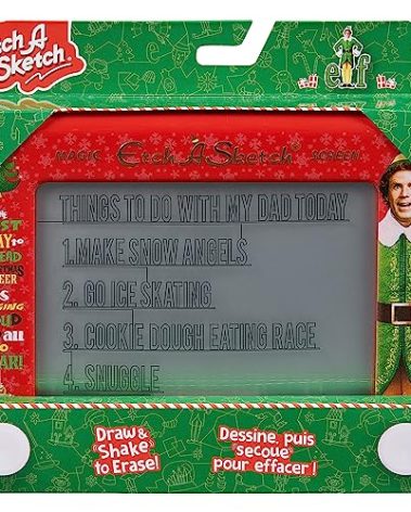 Etch A Sketch, Elf Special Edition, Original Magic Screen, Kids Travel Toy, Drawing Toys for Boys & Girls Ages 3+