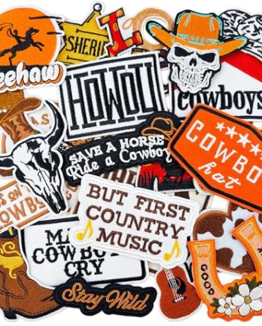 23PCS Western Iron On Patches Cowboy Embroidered Patches for Hats Jackets Backpacks Clothing