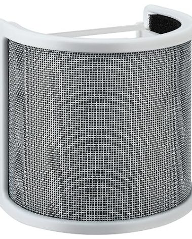 SPEATLE Mic Pop Filter White Microphone Windscreen Compatible with HyperX QuadCast S White