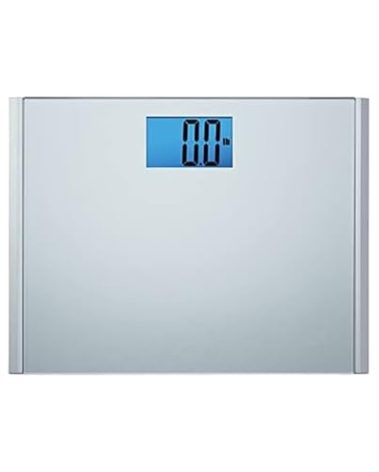EatSmart Precision Plus Digital Bathroom Scale, 440 lb Capacity, Ultra-Wide Platform with Step-On Technology, Accurate Body Weight Scale, Grey