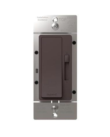 Legrand Radiant 150-Watt Single-Pole/3-Way LED Advanced Dimmer, Brown