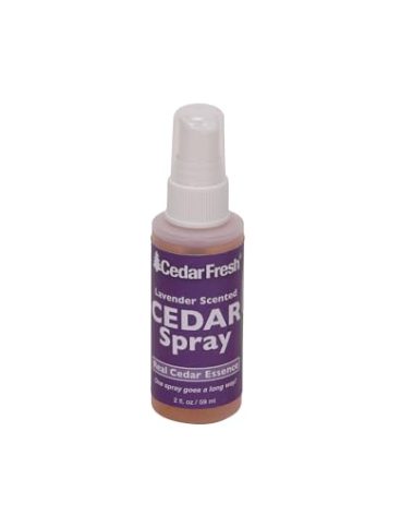 Household Essentials CedarFresh 84802 Cedar Power Spray with Lavender Essence Scent | Protects Closets | Restores Scent to Cedar Wood Accessories | 2 fl. oz., Purple
