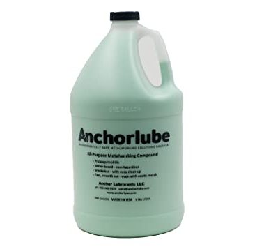 Anchorlube All-Purpose Metalworking Compound 1 Gallon - Water-Based Cutting Fluid for Drilling, Tapping, Sawing - Great on Stainless Steel | No Oil