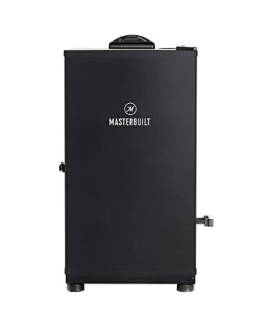 Masterbuilt® 30-inch Digital Electric Vertical BBQ Smoker with Side Wood Chip Loader, Chrome Racks and 710 Cooking Square Inches in Black, Model MB20071117