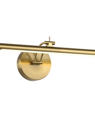 7Degobii Picture Light Dimmable Hard Wired 15.75 Inch Adjustable Swing Arm Brass Wall Lights for Pictures Led Display Light for Artwork 7W Warm White