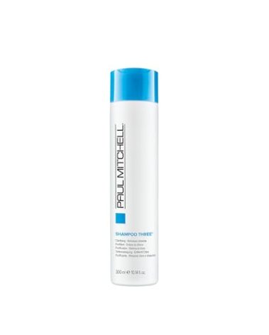 Paul Mitchell Shampoo Three, Clarifying Shampoo, Cleanses Impurities + Removes Chlorine, For All Hair Types, Great For Swimmers, 10.14 fl. oz.