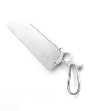 OdontoMed2011 Satterlee Bone Saw 12" Ring Handle Stainless Steel Cutting Edge
