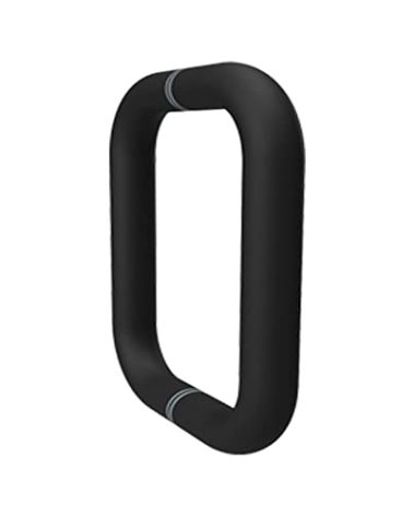 CKB 6" Shower Door Handle, Back to Back Shower Door Pull Compatible with 1/4" to 1/2" Thickness Glass for Glass Shower Doors, Matte Black with 304 Stainless Steel.