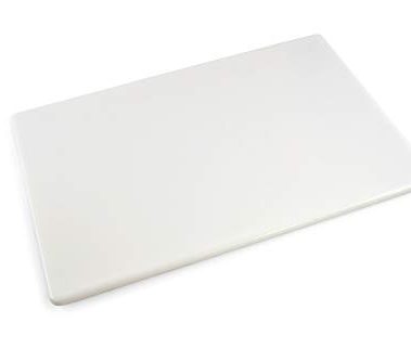 Commercial Grade Plastic Cutting Board 18 x 12 x 1/2 Thick High Density White Poly, NSF Certified and Dishwasher Safe for Food Service