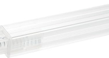 Kanizz Heavy Duty 24 Inch Replacement Bathroom Towel Bar Rod Spring Loaded End Clear Color
