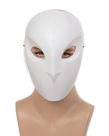 HugOutdoor White Knight PVC Cool Owl Mask Replica Halloween Anime Cosplay Costume Accessories