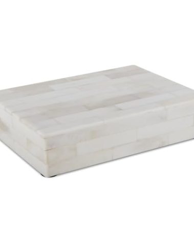 Handicrafts Home Handmade Classic Pattern Decorative Box - Storage Organizer, Decor Centrepiece, Memory Keepsakes, Home Decor - Boho Style Treasure Box, Multipurpose Gift - White Bone Inlay, 5x7x1.5