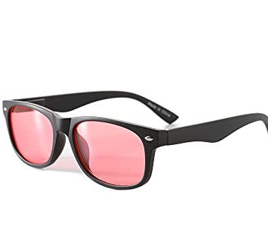 SomniLight FL-41 Light Sensitivity Glasses for Florescent Light Sensitivity, Photophobia, and Migraines (Wayfarer Style)