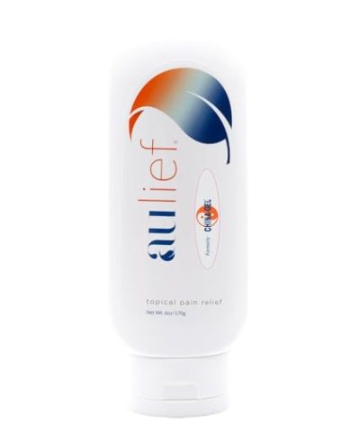 China-Gel Aulief Pain Relief Cream Arthritis & Muscle Rub for Sore Muscles & Joint Pain, Neck, Knee & Back Aches, Premium Dye-Free White Topical Gel, 6 oz Tottle