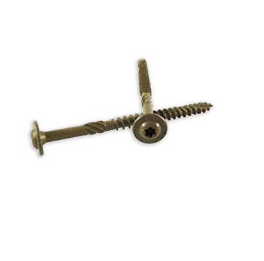 WoodPro Fasteners ST38X714-25PC 3/8-Inch by 7-1/4-Inch Length Round Washer Head Exterior Wood Screws, 25-Pack