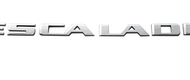 1x Escalade 3D Badge Letter Nameplate Sticker Replacement for 15-22 Escalade Rear Liftgate Nameplate Emblem (Chrome)