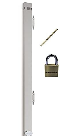 Guardianite File Cabinet Locking Bar. Fits 4 Drawer File Cabinets. Includes Padlock and Cobalt Drill Bit. (Beige)