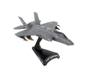 Daron F-35® Lightning II® USAF AF08-0747 Die-Cast Model – 1:144 Scale Stealth Multi-Role Fighter Replica with Display Stand, Highly Detailed, 4.1” Length x 2.8” Wingspan, Adult Collectible Ages 14+