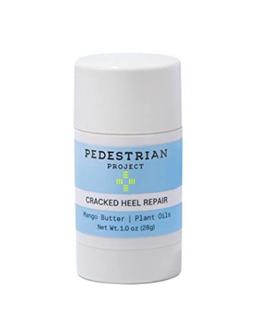 Pedestrian Project Cracked Heel Repair Foot Care Balm, Smooths & Fills Cracks & Rough Skin with Healing Shea & Mango Butters, Vegan, Cruelty Free, 1 oz