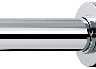 Ivilon Tension Curtain Rod - Spring Tension Rod for Windows or Shower, 24 to 36 Inch. Chrome