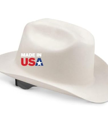 Jackson Safety Cowboy Hard Hat - Non-Vented, Full Brim, 4-Point Ratchet Suspension Safety Helmet for Men & Women - ANSI Z89.1 Class E & OSHA Compliant - Made in USA