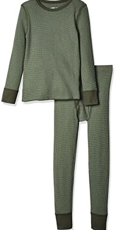 Fruit of the Loom boys Premium Thermal Waffle Underwear Base Layer Set, Sea Turtle, 12-Oct US