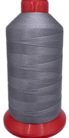 UV Resistant Bonded Polyester Sewing Thread for Upholstery, Outdoor, Marine (Gray, Tex 70)