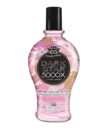 European Gold Dark Star 5000X Indoor Tanning Lotion for Tanning beds, 12 fl oz