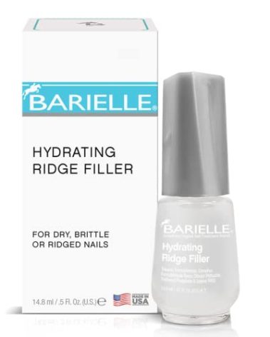 Barielle Hydrating Ridge Filler For Dry, Brittle, Ridged Nails & Nail Growth, Fill and Smooths Nail Ridges, Strengthening Base Coat 0.5 Ounce