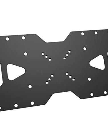 WALI Adapter Plate for TV Mount, 400x200 Universal Mount, Convert 75x75, 100x100mm up to 400x200mm Mounting Holes Patterns (ADP402), Black