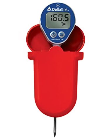 DeltaTrak 12214 Waterproof Dishwasher Thermometer Kit w/Auto-Cal
